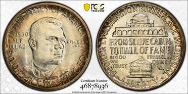 1950-S 50C Booker T. Washington MS66+