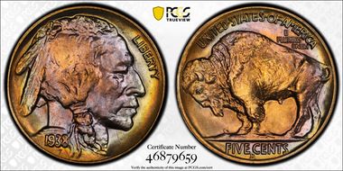 1938-D 5C Buffalo MS67+