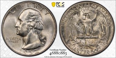 1952-S/S 25C RPM, FS-501 MS63