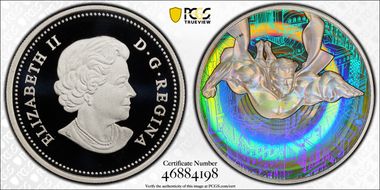 2013 $20 Superman Hologram PR69DCAM