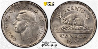 1937 5C Dot MS63