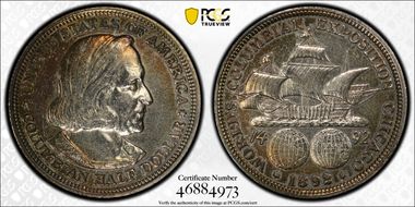 1892 50C Columbian N1
