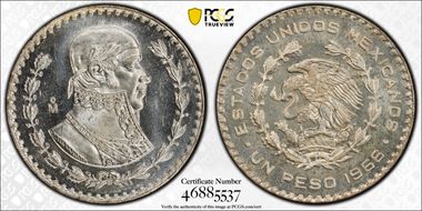 1966-Mo Peso KM-459 MS66