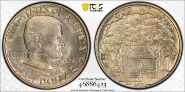 1922 50C Grant MS65