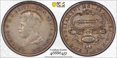 1927(m) Florin Canberra  KM-31 VF30