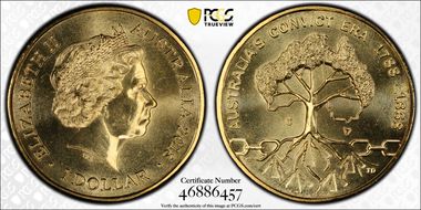 2018-C $1 Convict Era 1788-1868 MS66