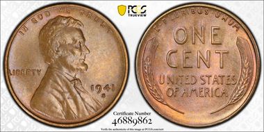 1941-S 1C MS64BN