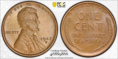 1942-S 1C MS64BN