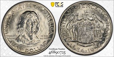1934 50C Maryland MS64