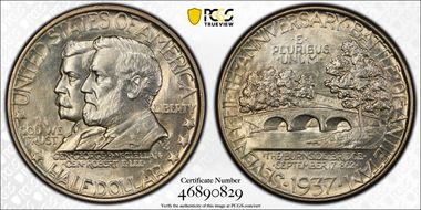 1937 50C Antietam MS63