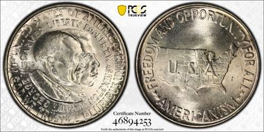 1952 50C Washington-Carver MS64