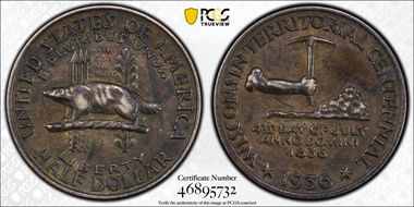 1936 50C Wisconsin AU50