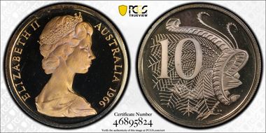 1966 10C PR68DCAM