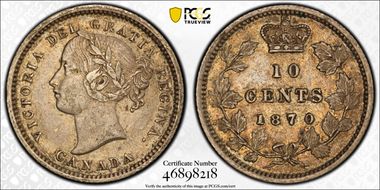 1870 10C Wide 0 AU50