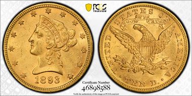 1893 $10 MS61