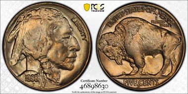 1938-D 5C Buffalo MS66
