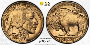 1938-D/D 5C Buffalo MS65