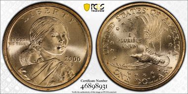 2000-P SAC$1 MS67