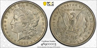1896-O $1 AU58