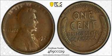 1922 No D 1C Strong Reverse F12BN