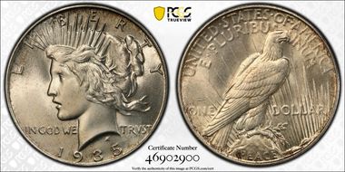 1935 $1 MS65
