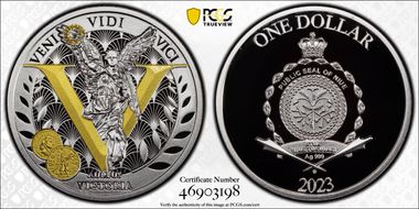 2023 MW $1 Aureus Victoria PR69DCAM