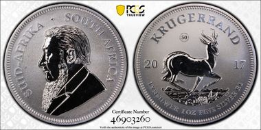 2017 1 Rand 50th Anniversary Silver First Strike SP69