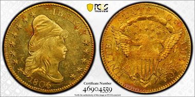 1806/4 $2.50 Stars 8x5 MS63