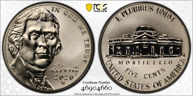 2020-W 5C Reverse Proof PR65