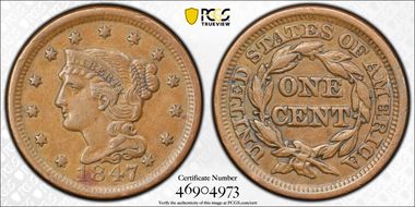 1847 1C Newcomb 19 XF45BN