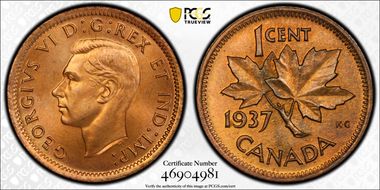 1937 1C Matte SP66RD