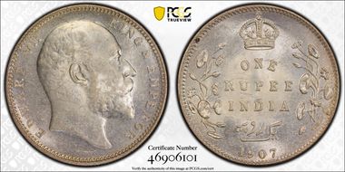 1907(C) Rupee SW-7.35 Prid-193 MS63