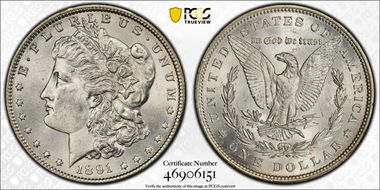 1891 $1 MS63