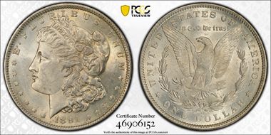 1891-O $1 MS62