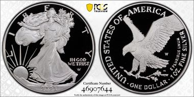 2023-W  $1 Silver Eagle  Congratulations Set First Day of Issue PR70DCAM