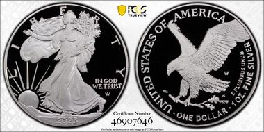 2023-W  $1 Silver Eagle  Congratulations Set First Day of Issue PR70DCAM