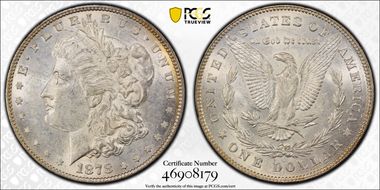 1878 7/8TF $1 Strong AU58
