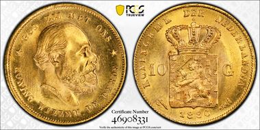 1880 10 G KM-106  Au MS65