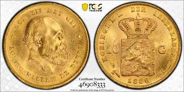 1886 10 G KM-106  Au MS65