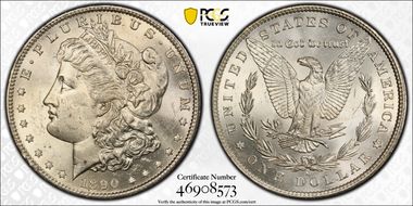 1890-S $1 MS62