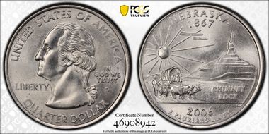 2006-D 25C Nebraska MS64