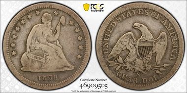 1859-S 25C VG10