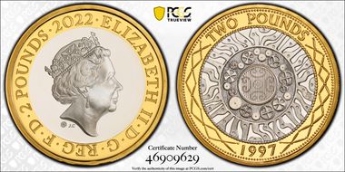 2022 £2 S-K68 25th Ann. £2 Ag PR70DCAM