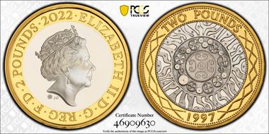 2022 £2 S-K68 25th Ann. £2 Ag PR69DCAM