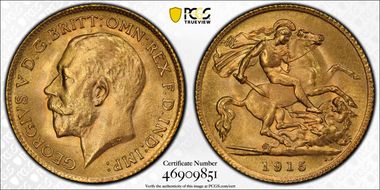 1915 1/2 Sov S-4006 MS66