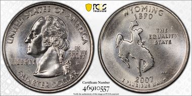 2007-D 25C Wyoming MS64