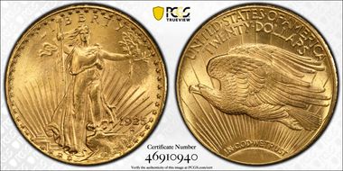 1925 $20 MS64