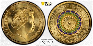 2017-C $2 Lest We Forget Colorized MS69