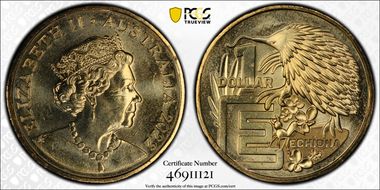 2022 $1 Great Aussie Coin Hunt - 'E' Echidna MS64