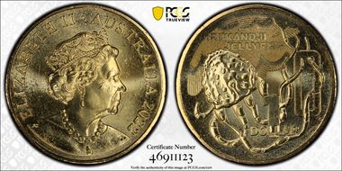 2022 $1 Great Aussie Coin Hunt - 'I' Irukandji Jellyfish MS64